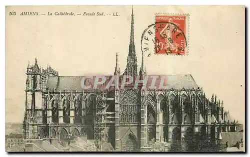 Ansichtskarte AK Amiens la Cathedrale Facade Sud