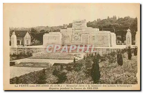 Ansichtskarte AK La Ferte sous Jouarre S et M Memorial eleve a la Memoire des soldats britanniques disparus penda