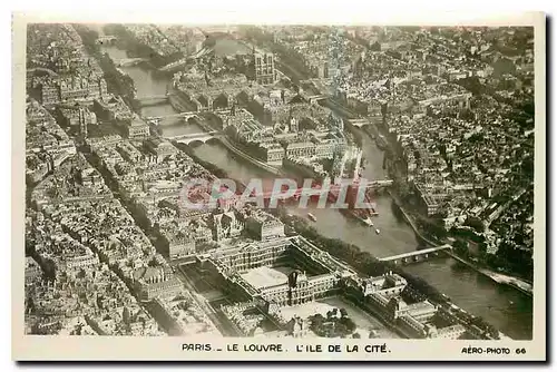 Cartes postales Paris le Louvre L'Ile de la Cite