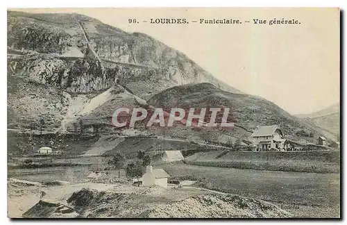 Ansichtskarte AK Lourdes Funiculaire Vue generale