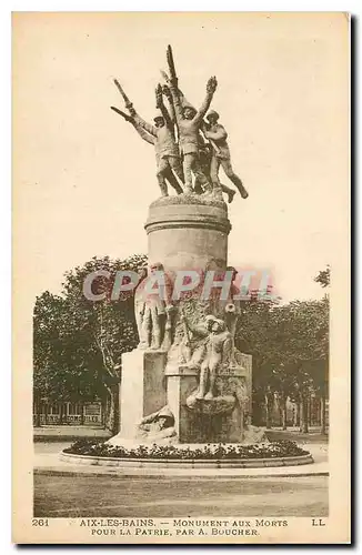 Ansichtskarte AK Aix les Bains Monument aux Morts pour la Patrie par A Boucher