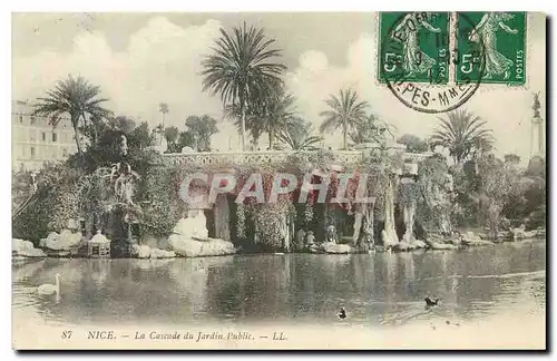 Cartes postales Nice La Cascade du Jardin Public