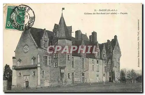 Ansichtskarte AK Bauge M et L Chateau du Roi Rene Facade