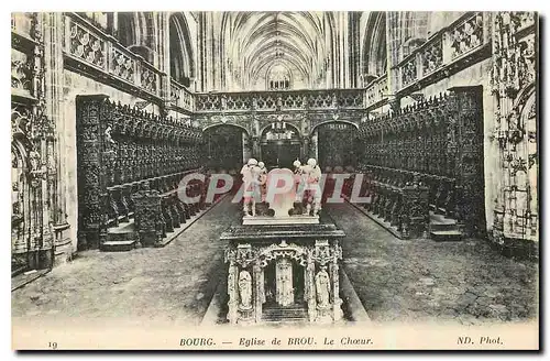 Cartes postales Bourg Eglise de Brou Le Choeur