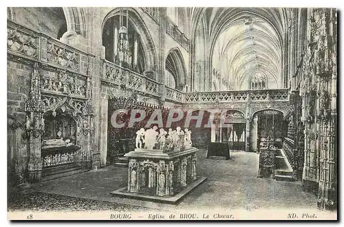 Cartes postales Bourg Eglise de Brou Le Choeur