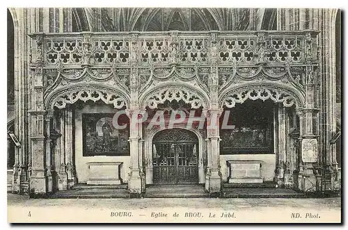 Cartes postales Bourg Eglise de Brou Le Jube