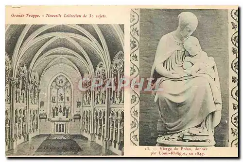 Cartes postales Grande Trappe Chapelle Vierge du Preau donnee par Louis Philppe