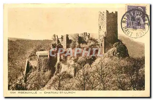 Cartes postales Ribeauville Chateau St Ulrich