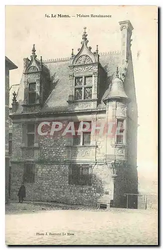 Cartes postales Le Mans Maison renaissance