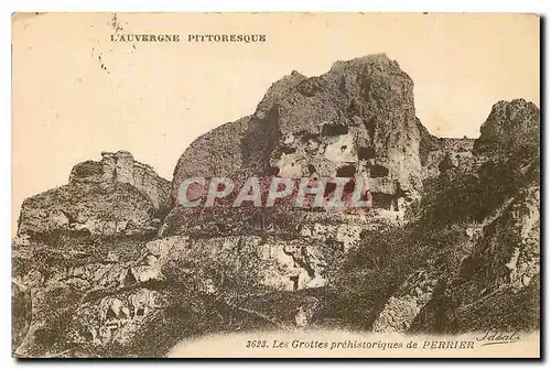 Cartes postales L'Auvergne Pittoresque Les Grottes prehistoriques de Perrier