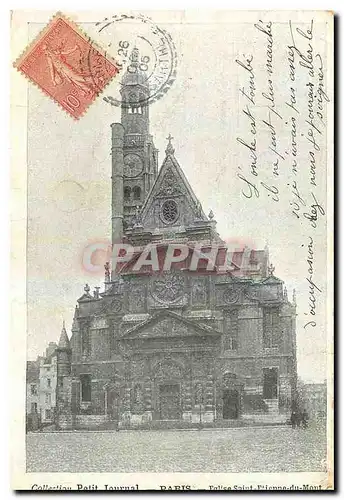 Ansichtskarte AK Collection Petit Journal Paris Eglise Saint Etienne du Mont