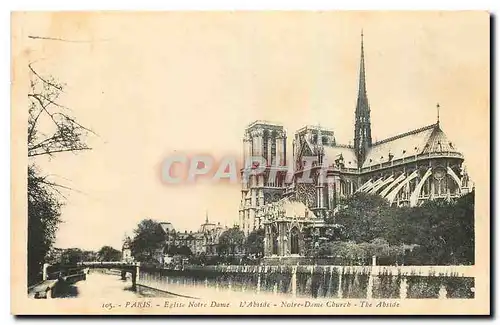 Cartes postales Paris Eglise Notre Dame L'Abside