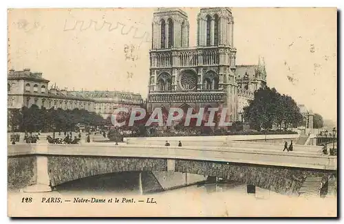 Ansichtskarte AK Paris Notre Dame et le Pont