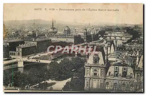 Ansichtskarte AK Paris Panorama pris de L'Eglise Saint Gervais