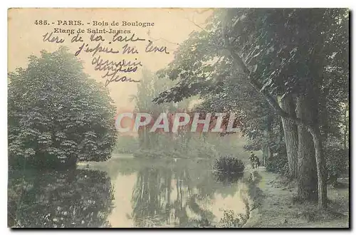 Ansichtskarte AK Paris Bois de Boulogne Etang de Saint James