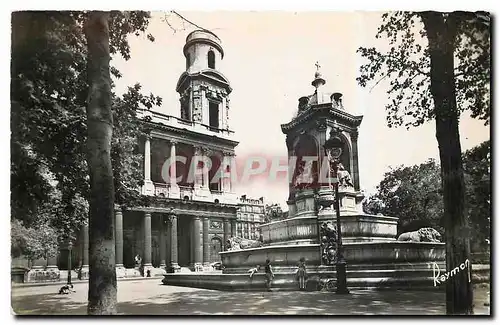 Ansichtskarte AK Images de Paris La Fontaine et l'Eglise St Sulpice