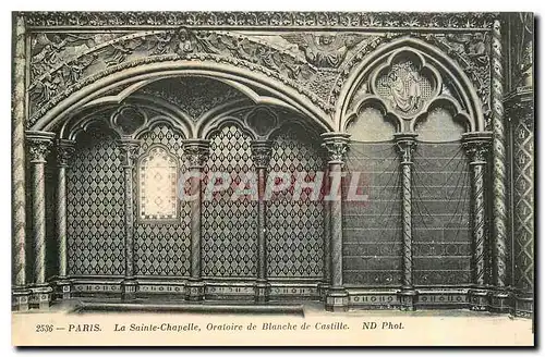 Cartes postales Paris La Sainte Chapelle Oratoire de Blanche de Castille