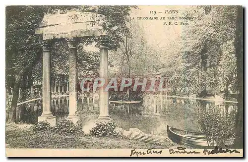 Cartes postales Paris La Colonnade au Parc Monceau