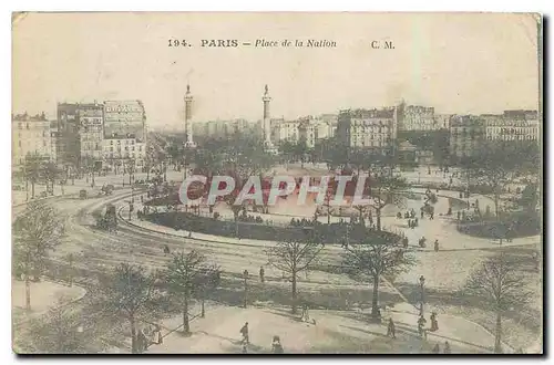 Cartes postales Paris Place de la Nation