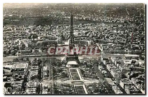 Ansichtskarte AK Paris Vue aerienne La Tour Eiffel et le Palais de Chaillot