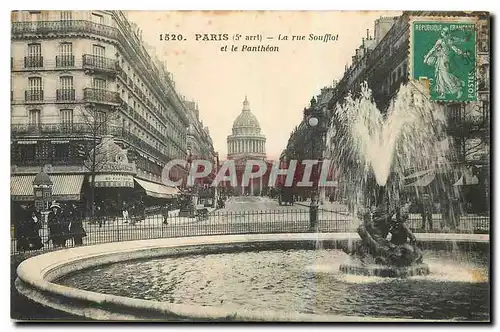 Cartes postales Paris La rue Soufflot et le Pantheon