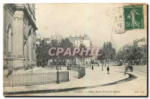 Cartes postales Paris Place Saint Francois Xavier