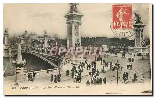 Cartes postales Paris Le Pont Alexandre III