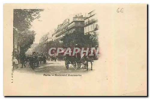 Cartes postales Paris Boulevard Montmartre