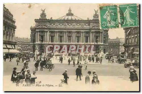 Cartes postales Paris Place de l'Opera