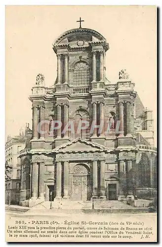 Ansichtskarte AK Paris Eglise St Gervais