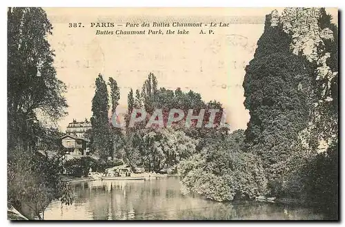 Ansichtskarte AK Paris Parc des Buttes Chaumont le Lac