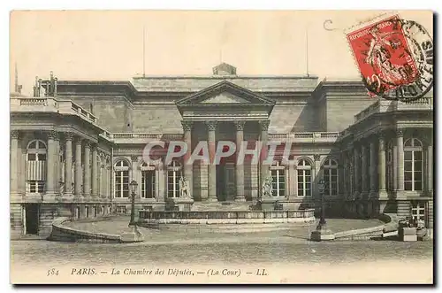 Cartes postales Paris la Chambre des Deputes la Cour