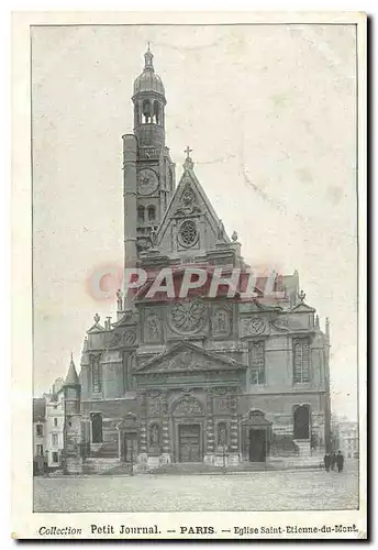 Ansichtskarte AK Collection Petit Journal Paris Eglise saint Etienne du Mont