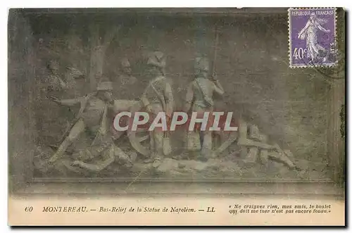 Cartes postales Montereau Bas Relief de la Statue de Napoleon