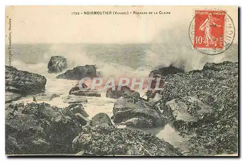 Cartes postales Noirmoutier Vendee Rochers de la Claire