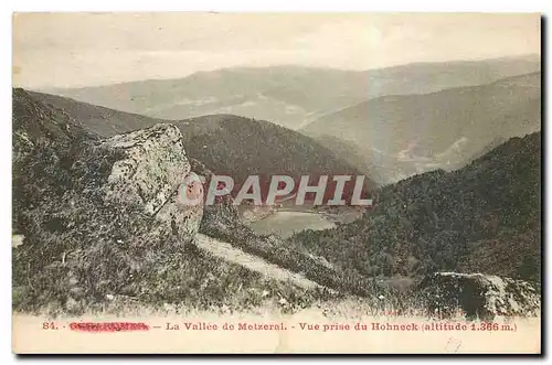 Cartes postales La Vallee de Metzeral vue prise du Hohneck