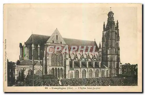 Cartes postales Compiegne Oise l'eglise Saint Jacques