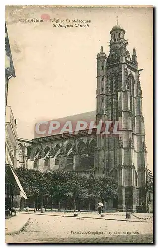 Ansichtskarte AK Compiegne l'eglise Saint Jacques