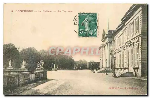 Cartes postales Compiegne le Chateau la Terrasse