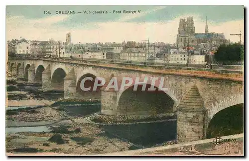 Cartes postales Orleans vue generale Pont George V