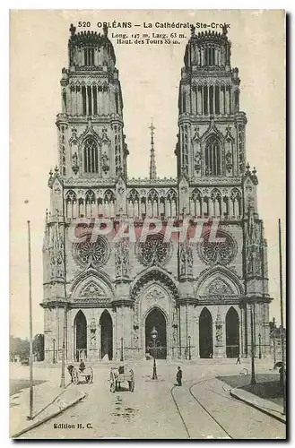 Cartes postales Orleans la Cathedrale Ste Croix
