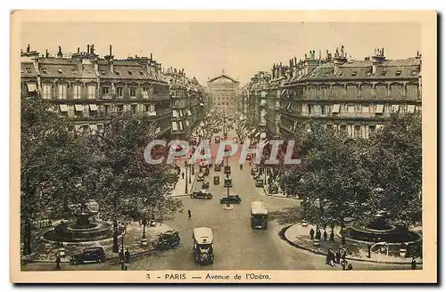 Cartes postales Paris Avenue de l'Opera