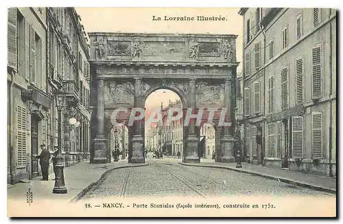 Ansichtskarte AK La Lorraine Illustree Nancy Porte Stanislas facade cinterieure