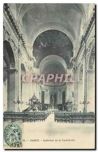 Cartes postales Nancy Interieur de la cathedrale