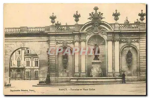 Cartes postales Nancy Fontaine et Place Callot