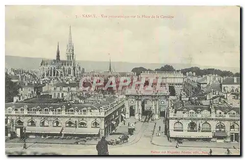 Cartes postales Nancy Vue panoramique sur la Place de la Carriere