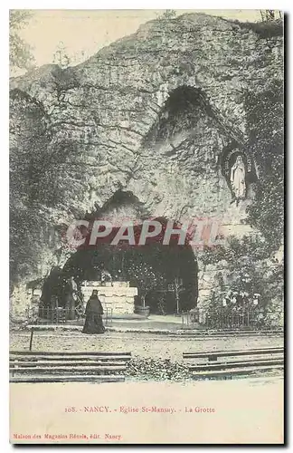 Cartes postales Nancy Eglise St Mansuy La Grotte