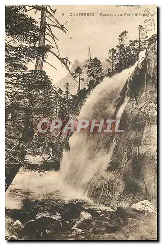 Cartes postales Cauterets Cascade du Pont d'Espagne