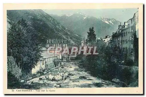 Cartes postales Cauterets Vue sur le Gave