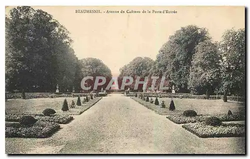 Cartes postales Beaumesnil Avenue du Chateau de la Porte d'Entree